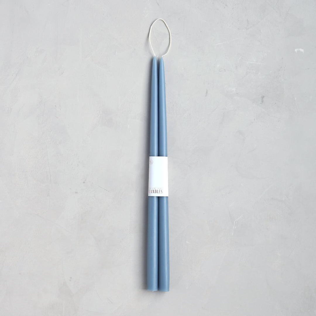 Powder Blue Taper Candle