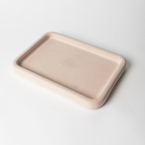 Blush Rolling Concrete Tray