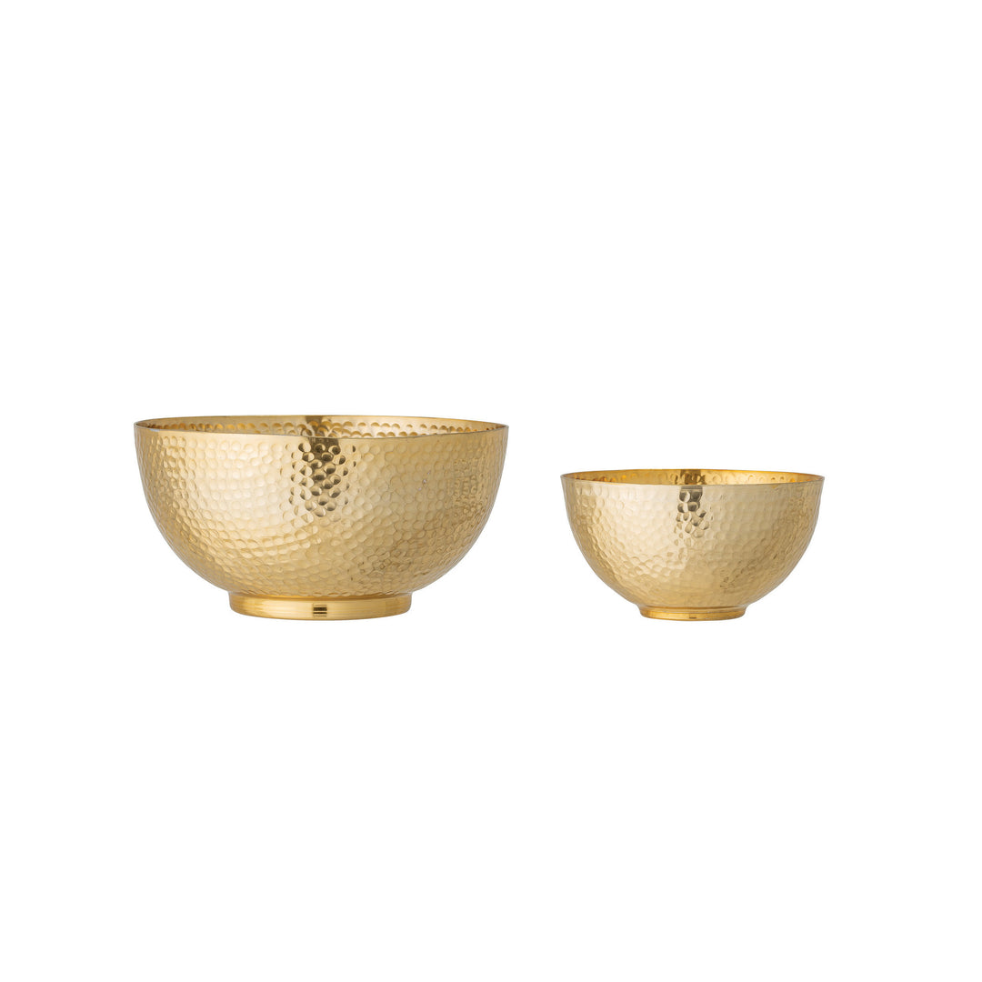 Gold Hammered Metal Bowl
