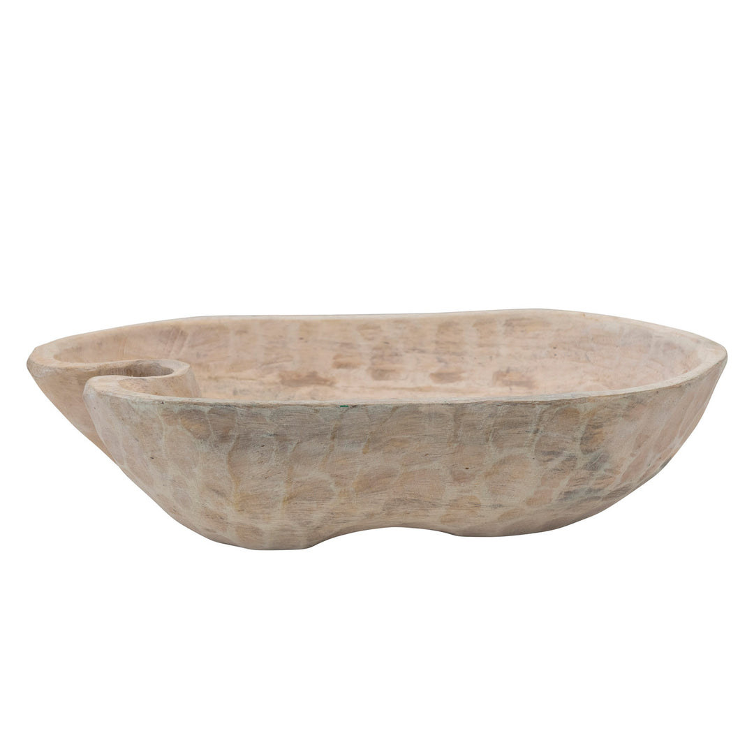 Hand Carved Mango Wood Bowl