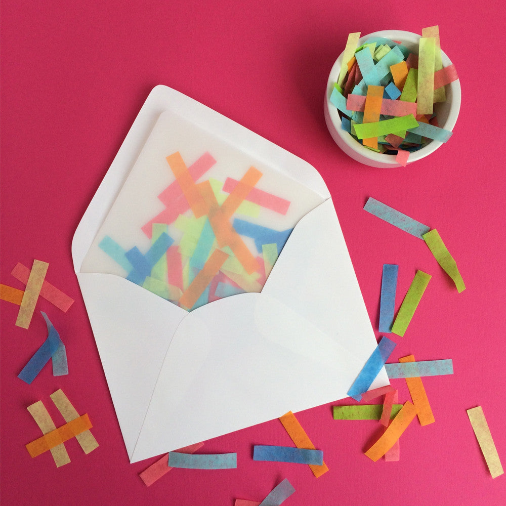 Summer Days Confetti Envelope Liner Kit