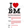 Printable LDS I HEART B of M Reading Bookmark & Coordinating Reading Chart by Wants and Wishes
