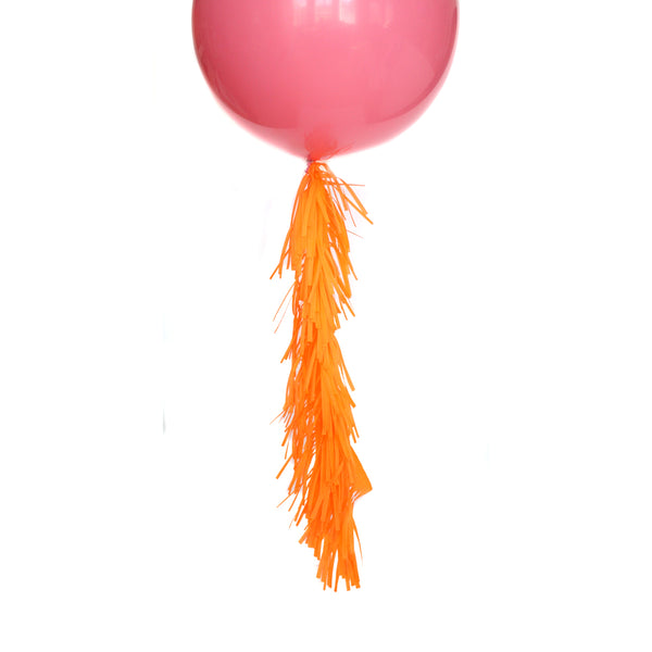 Apricot Frilly Balloon Tassel