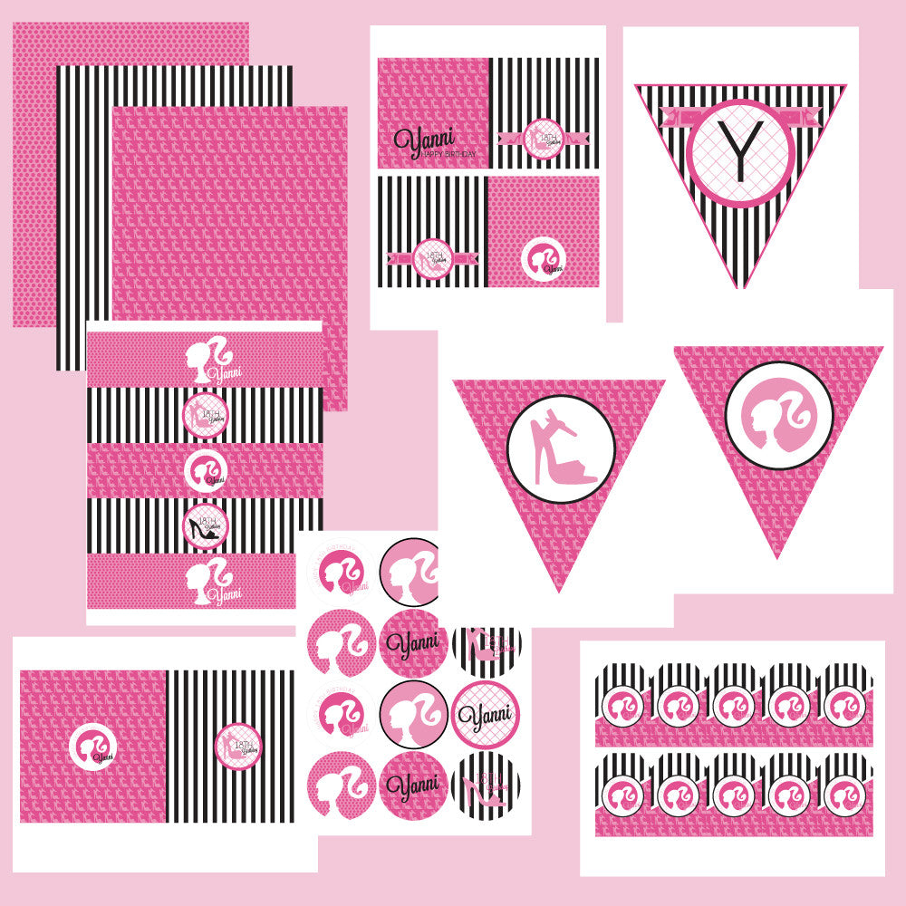 printable Fashion Barbie Inspired Birthday Collection – Wants and Wishes printable-fashion-barbie-inspired-birthday-collection-wants-and-wishes