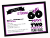 printable THE BIG O 30, 40, 50, 60.... BIRTHDAY invitation (As much fun as two 20 year olds)