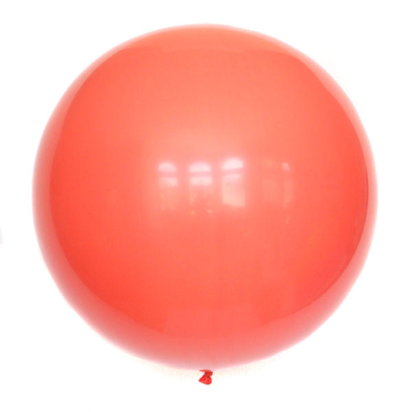 36" Coral Solid Balloon