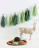 Evergreen Wreath Christmas Fringe Tassel Garland Kit or Fully Assembled
