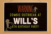 Zombies printable Birthday Party Collection