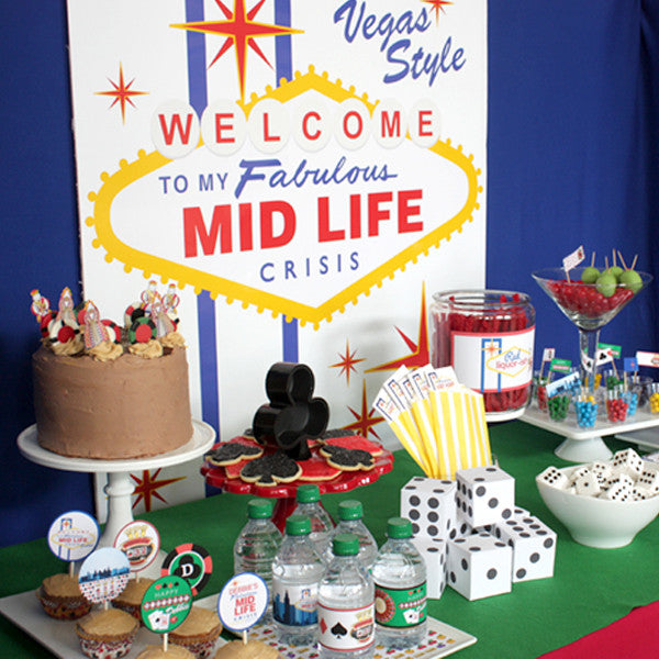Vegas Midlife Crisis printable Party collection by wants and wishes