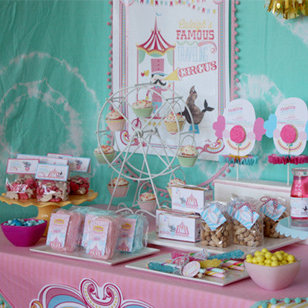 Cotton Candy Girl Circus printable Collection