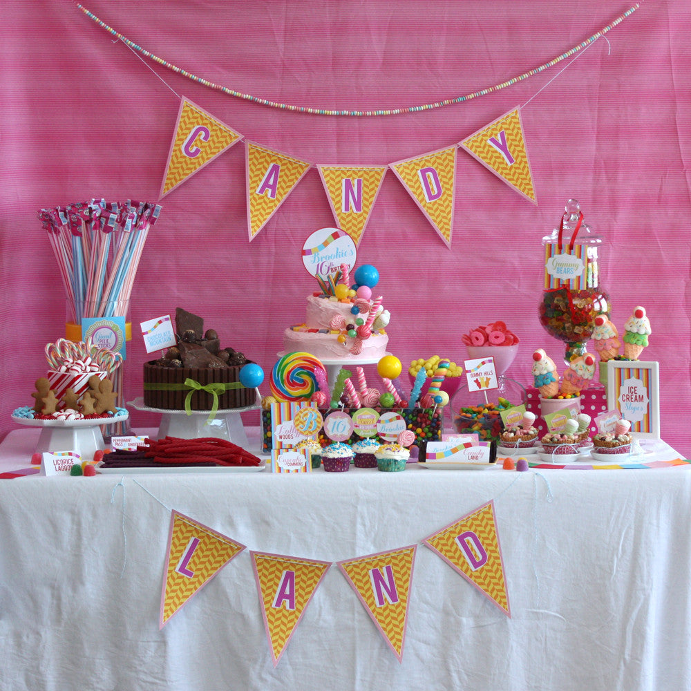 Candy Land printable Birthday Party Collection – Wants and Wishes candy-land-printable-birthday-party-collection-wants-and-wishes