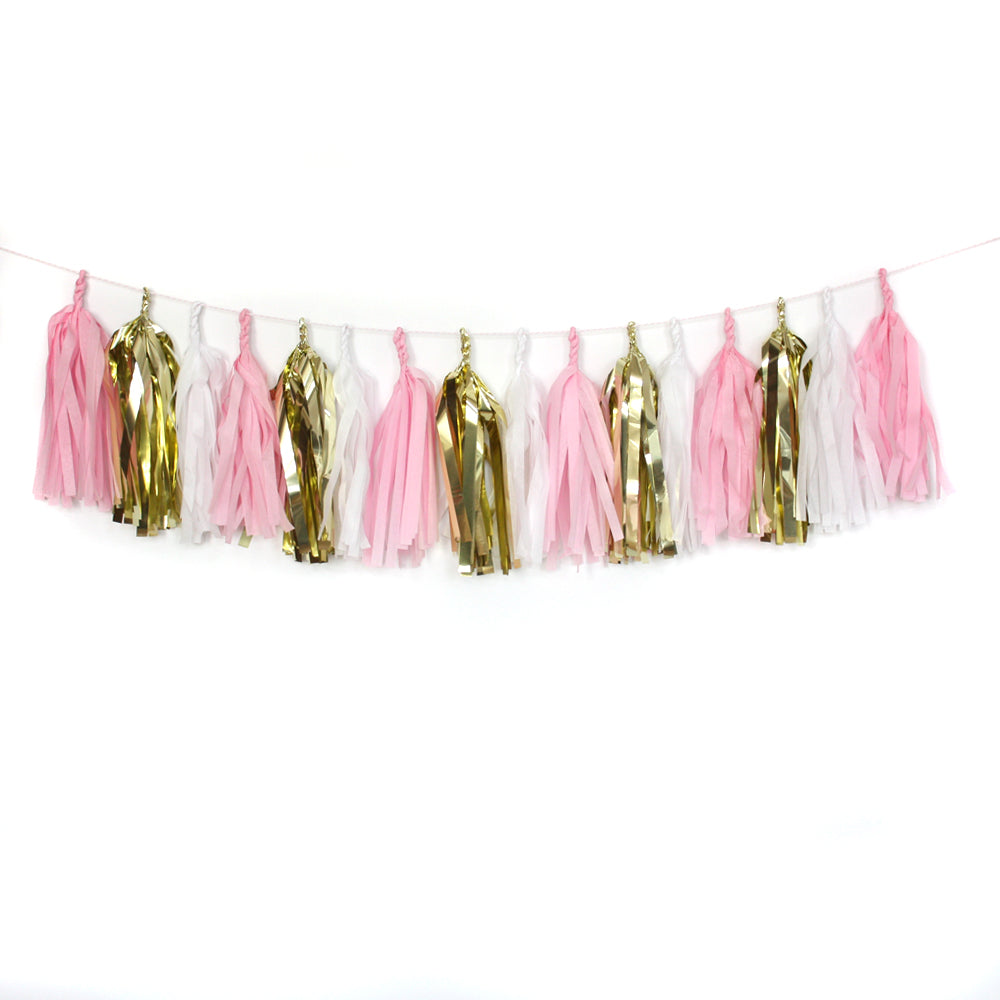 Little Princess Fringe Tissue Tassel Garland Kit or Fully Assembled