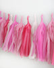 Perfectly Pink Fringe Tassel Garland Kit or Fully Assembled