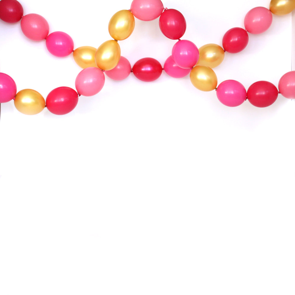Pink Glam Link Balloon Garland