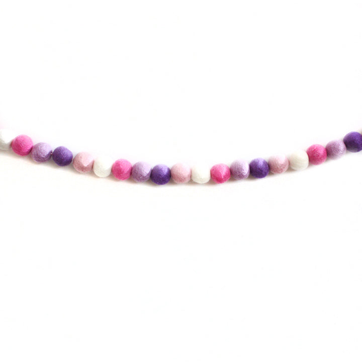 Princess Felt Ball Garland