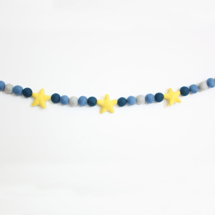 Twinkle Twinkle Little Star Felt Ball Garland