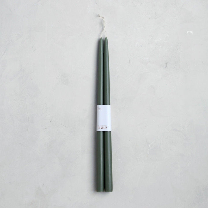 Moss Taper Candle