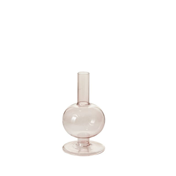 Rose glass Bubble candleholder