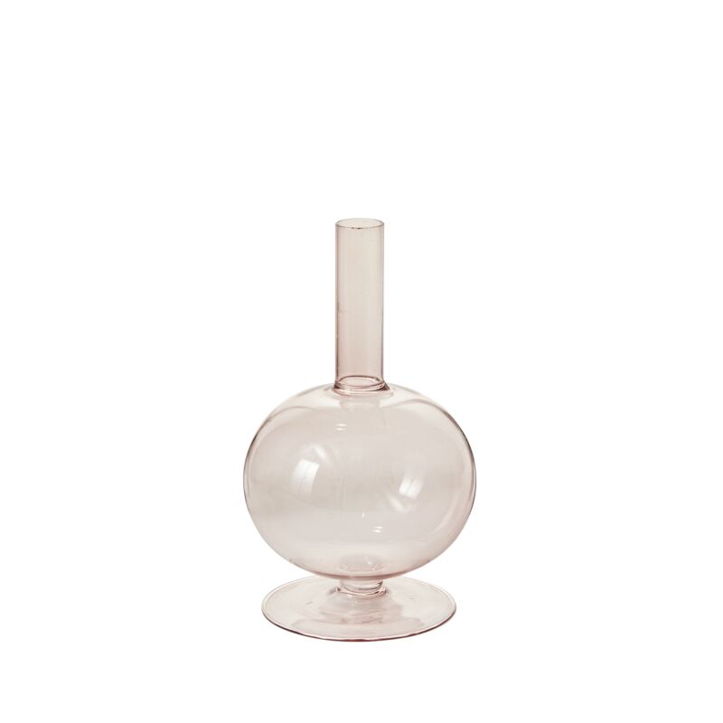 Rose glass Bubble candleholder