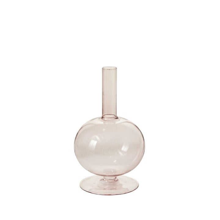 Rose glass Bubble candleholder