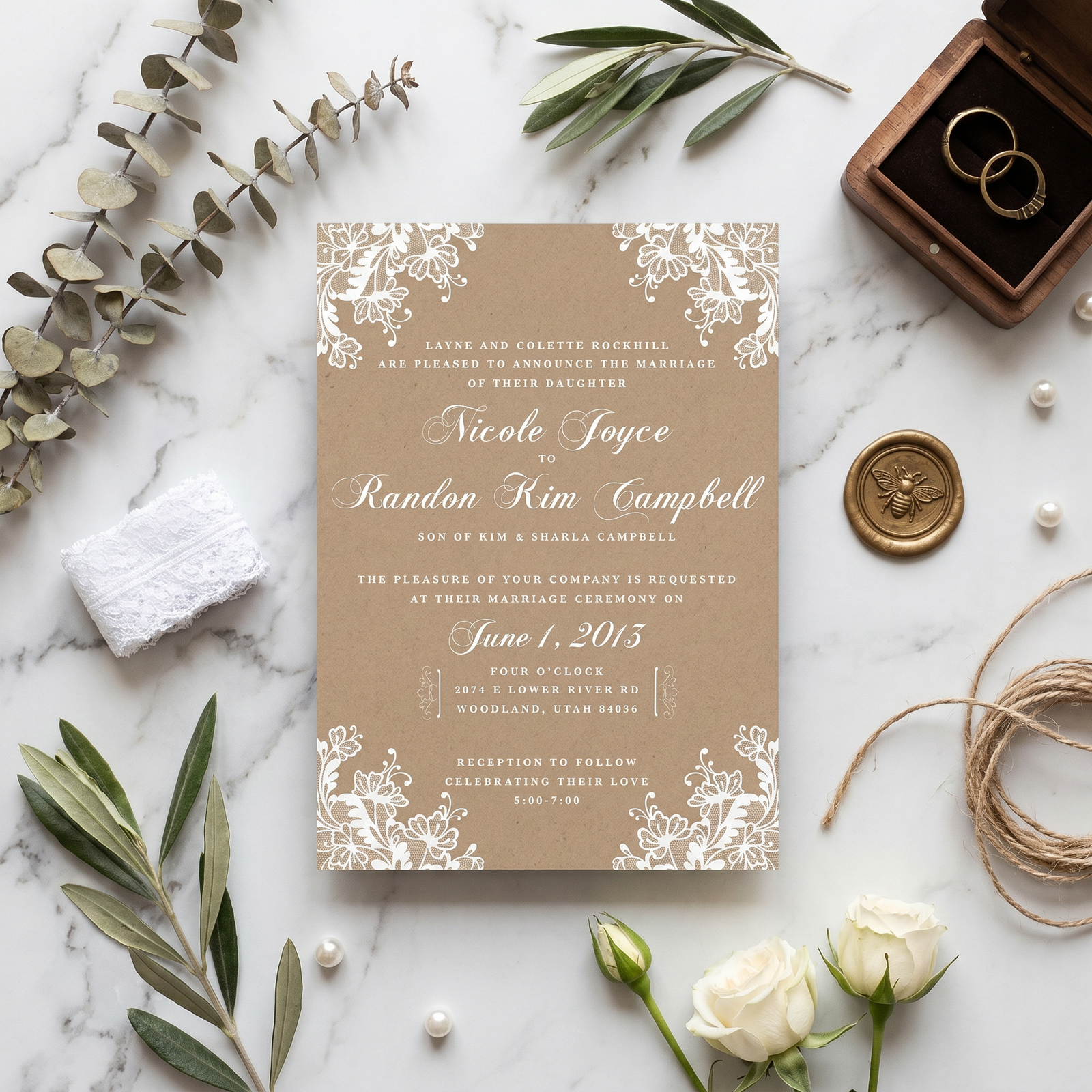Custom Wedding invitations