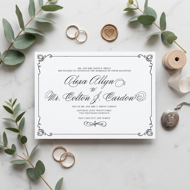 Custom Wedding invitations