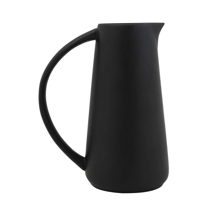 Sleek Black Pitcher