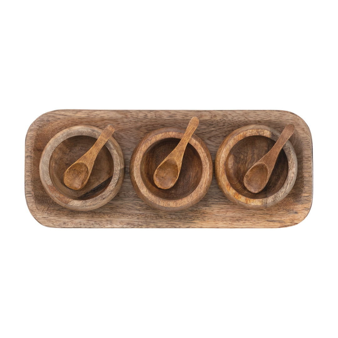 Mango Wood Tray Set