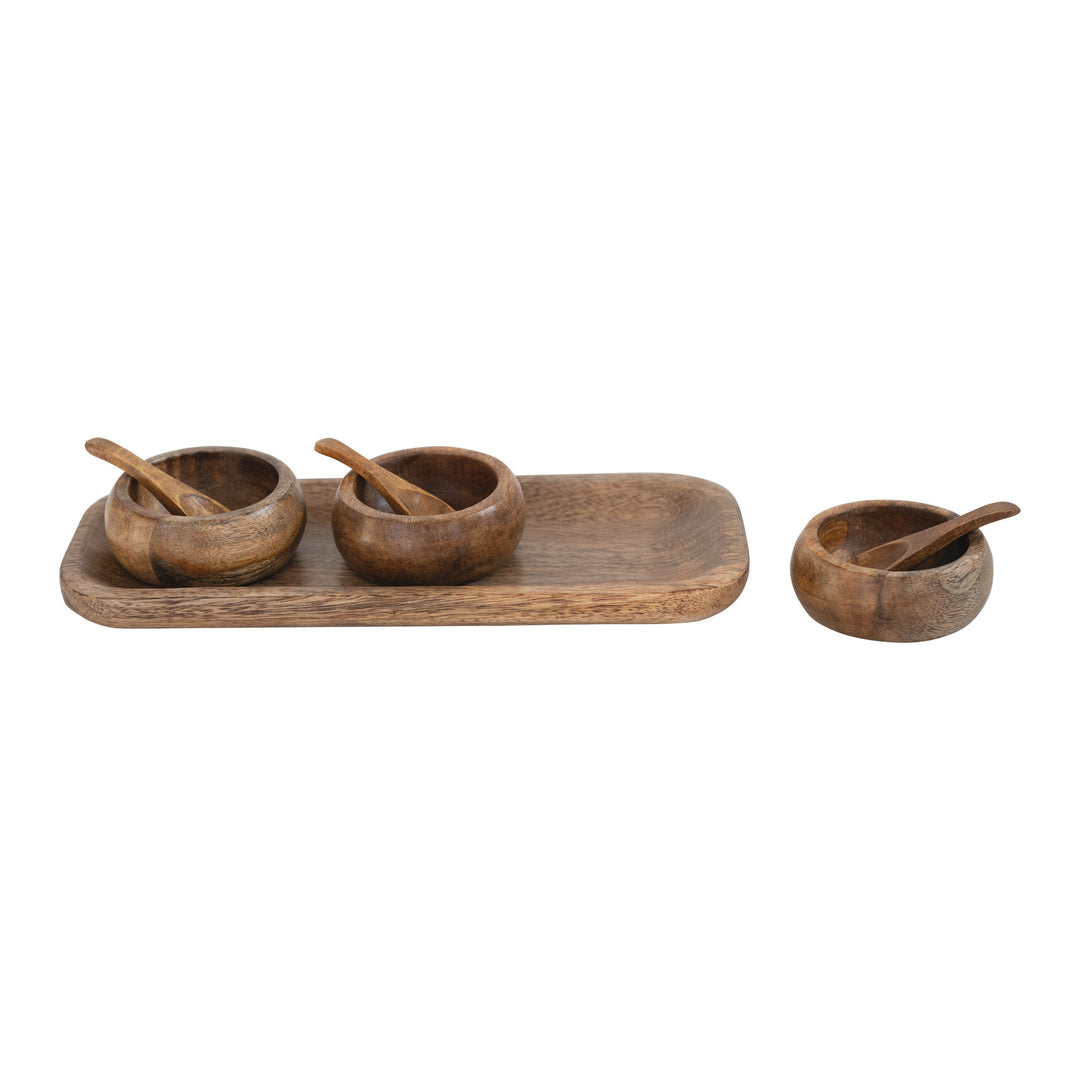 Mango Wood Tray Set