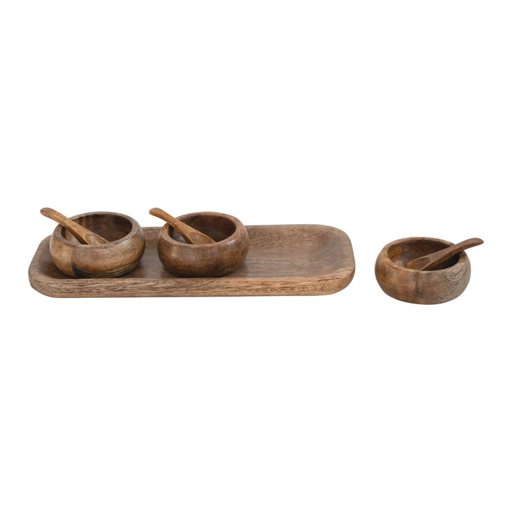 Mango Wood Tray Set