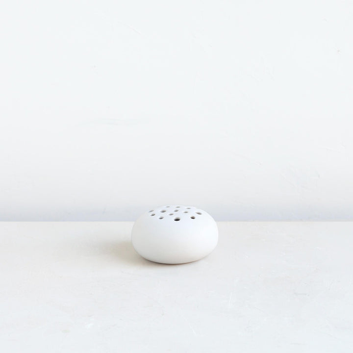 Ceramic oval foral frog