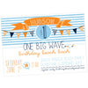 One Big Wave Beach printable Invitation