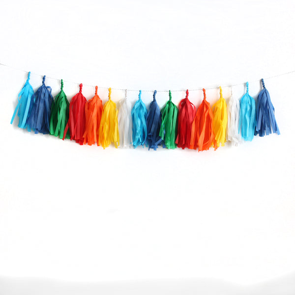 Classic Birthday Tassel Garland Kit or Fully Assembled