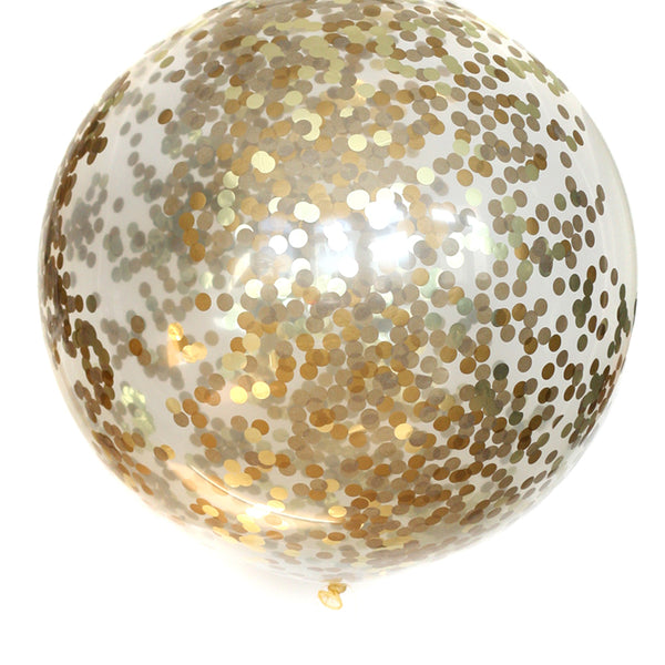 Golden Confetti Balloon