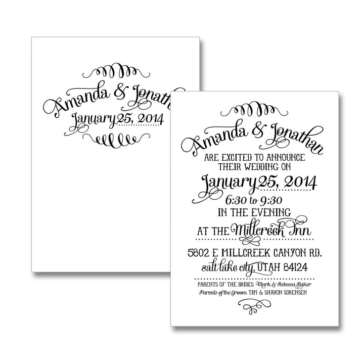 Joyful Wedding Invitations