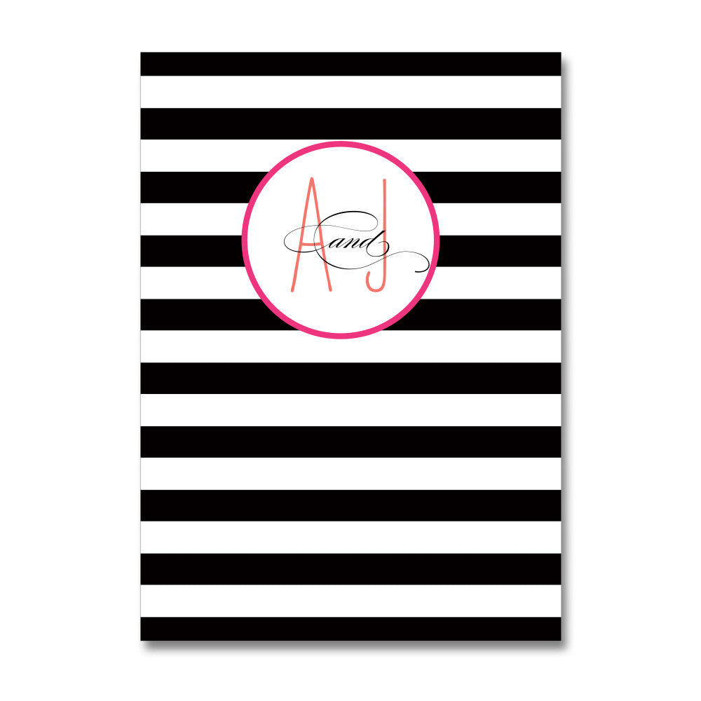 Modern Stripe Wedding Invitations