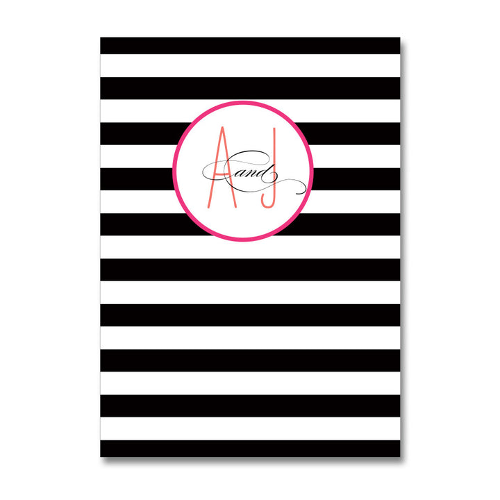 Modern Stripe Wedding Invitations