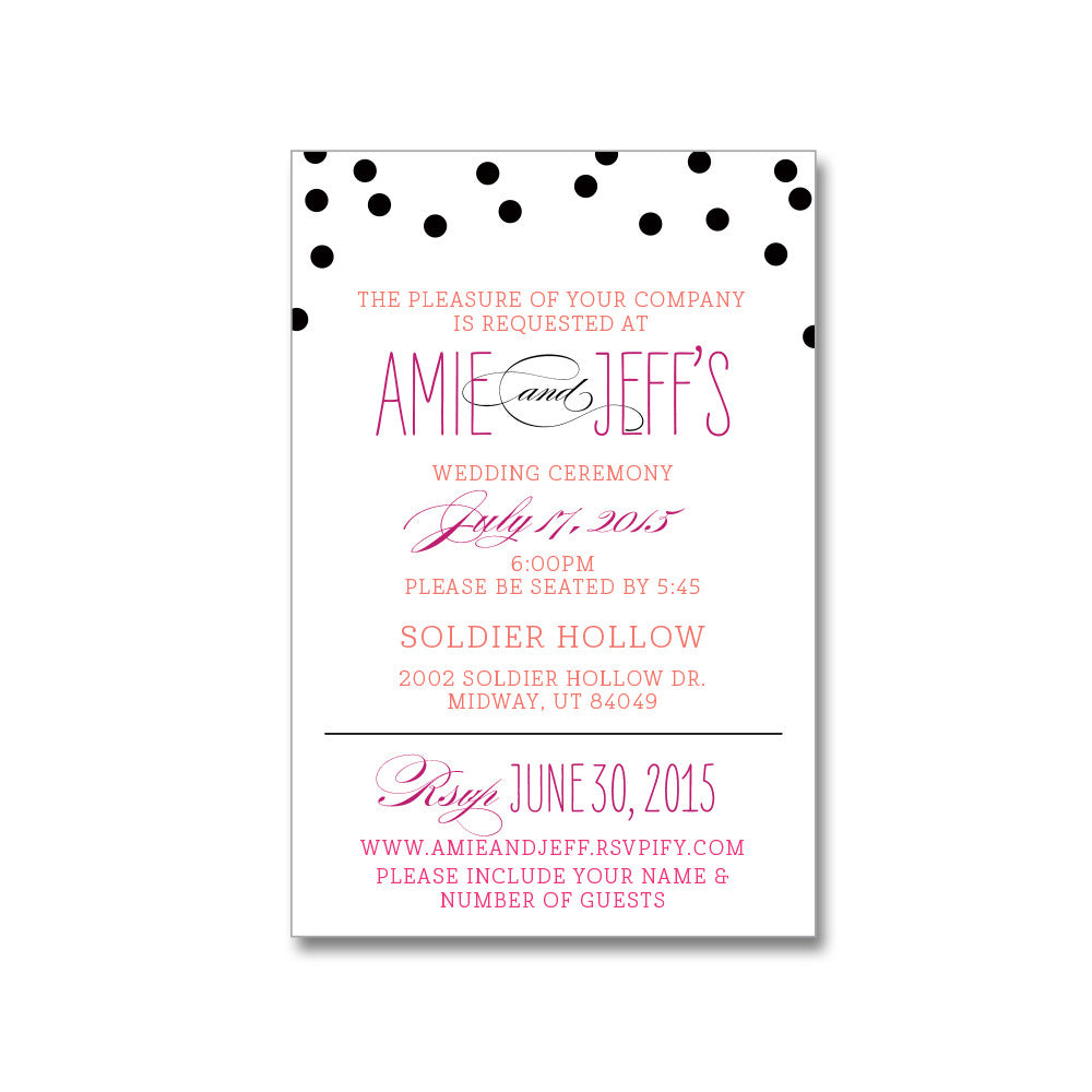 Modern Stripe Wedding Invitations