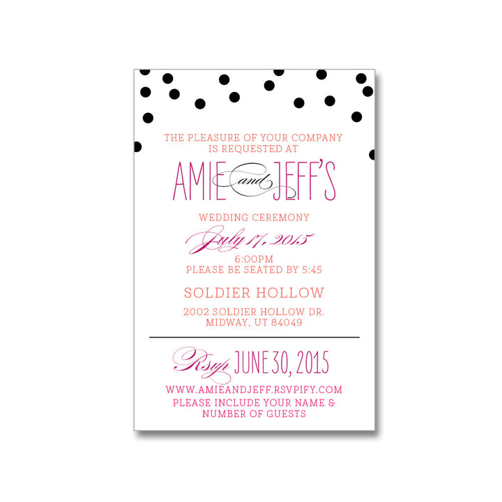 Modern Stripe Wedding Invitations