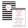 Modern Stripe Wedding Invitations