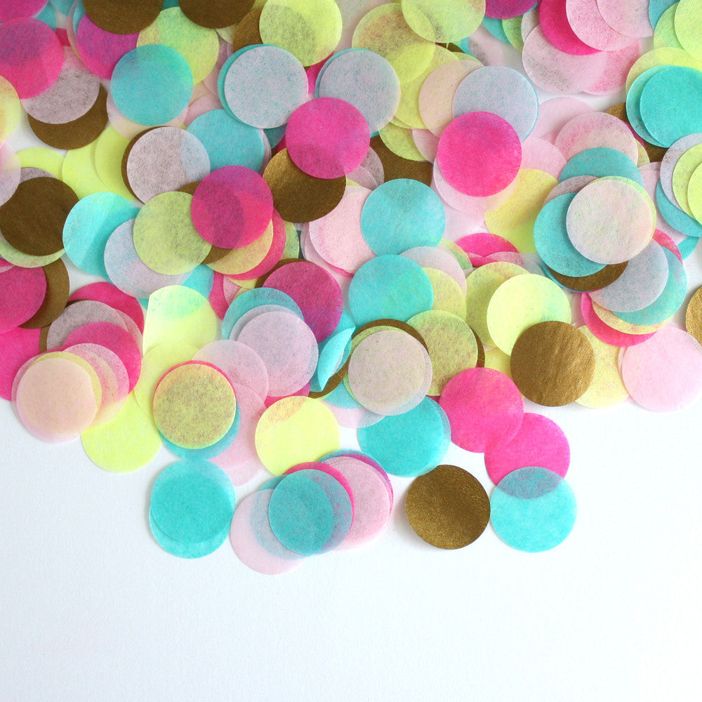Neon Love Confetti