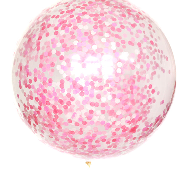 Perfectly Pink Confetti Balloon
