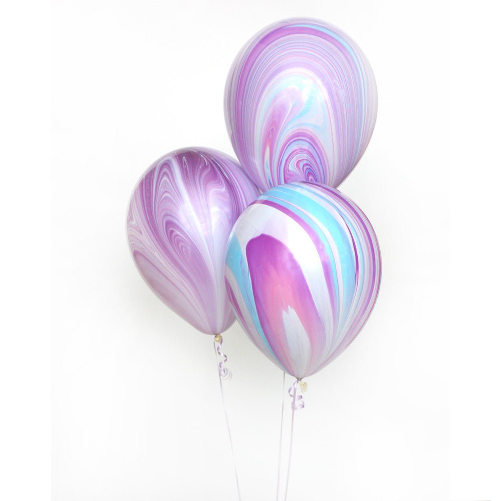 Princess Purple Marble Balloon Bundle