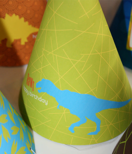 printable Dinosaur Party hats – Wants and Wishes