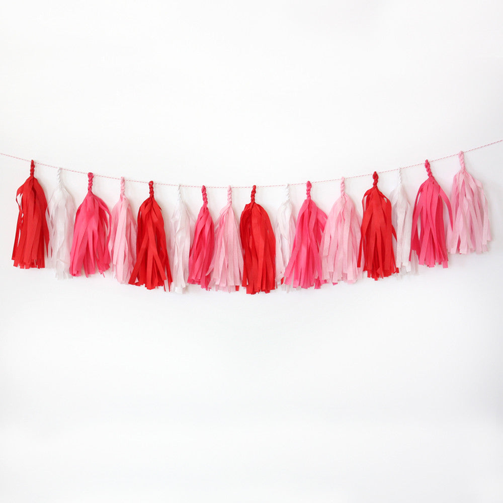 Sweethearts Fringe Tassel Garland Kit or Fully Assembled
