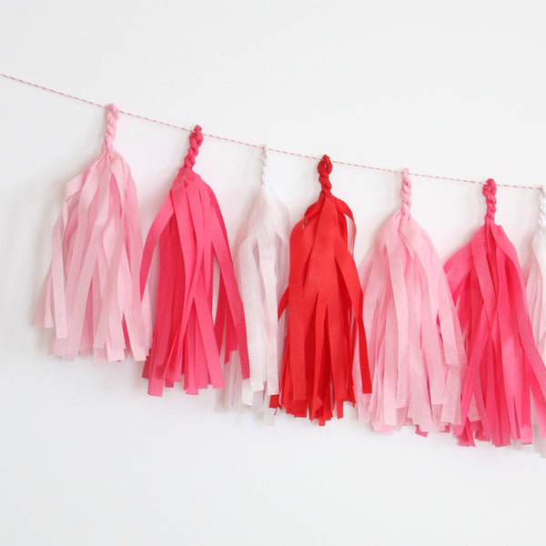 Sweethearts Fringe Tassel Garland Kit or Fully Assembled