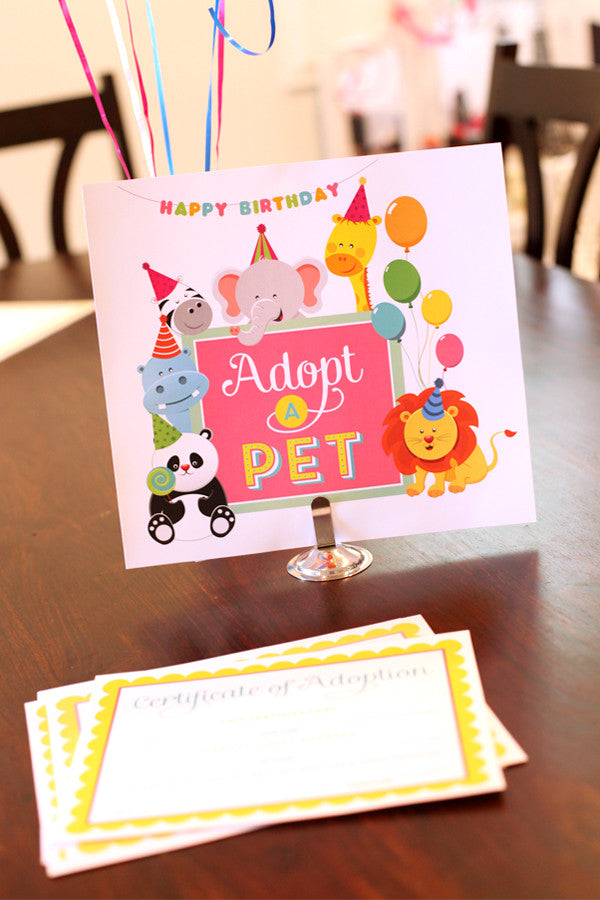 Pet Adoption - Adopt a pet birthday party printables – Wants and Wishes pet-adoption-adopt-a-pet-birthday-party-printables-wants-and-wishes