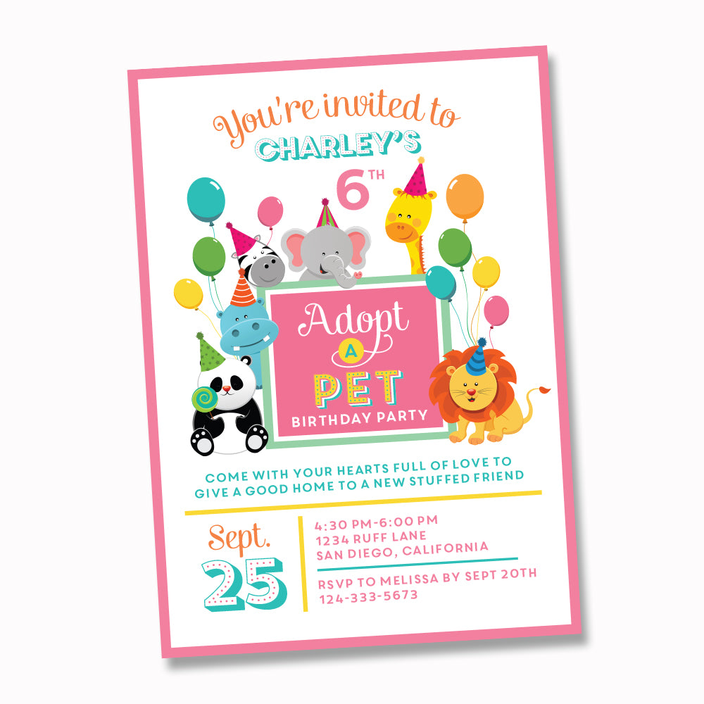Pet Adoption - Adopt a pet birthday party printables – Wants and Wishes pet-adoption-adopt-a-pet-birthday-party-printables-wants-and-wishes