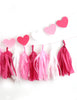 Be Mine Valentine Fringe Tassel Garland Kit or Fully Assembled