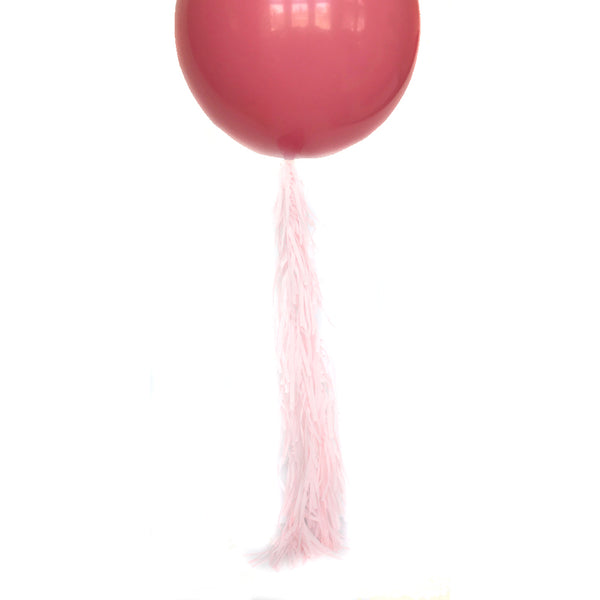 Blush Frilly Balloon Tassel